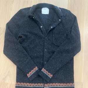 Percival Speckled Black Knit Sweater - Small